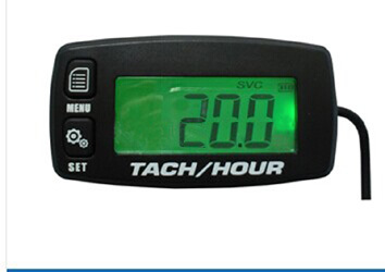 Free Shipping Digital Resettable Inductive Tacho Hour Meter Tachometer For Motorcycle Marine Boat ATV Snowmobile Generator