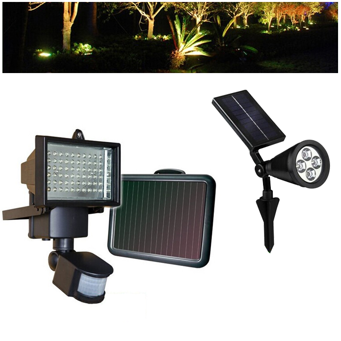 LED Solar Powered 10W Panel Waterproof Flood light Outdoor Motion Sensor for Patio Deck Garden Lawn Wall 2W Emergency Lighting