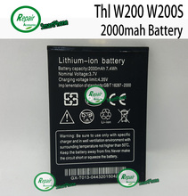 High Quality Original 2000mAh Li-ion Battery Replacement For THL W200 W200S W200C Smart Phone Free Shipping