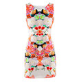 New Design Summer Plus Size Sexy Women Floral Print Sleeveless Clubwear Party Sexy Mini Dress Casual