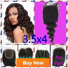 Brazilian Hair Peruvian Hair 3 way part middle part free part No part silk closure hair peices Queen hair products new star Seven days beauty Loose wave Lace Closure Human Hair Closure Top Closure Bleached Knots-1(1)