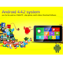 7 Android 4 4 Car GPS Navigation 16GB MT8127 Quad Core Car DVRS Video WIFI Russia