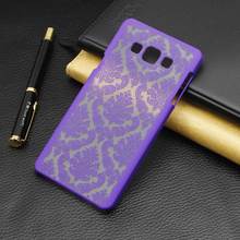 For Samsung Galaxy A3 A3000 A5 New Rubberized Retro Damask Pattern Engraved Matte Case pc filp