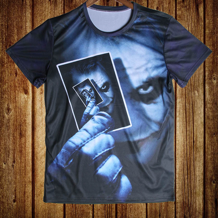 Popular Sports Joker Hawaii style Men T shirt New Style Animal 3D Round Neck tshirts Cheap