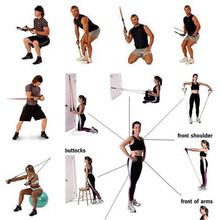 9pcs Set Exercise Resistance Band Set For Yoga Abs Fitness Pilates Workout Gym Sport For Men