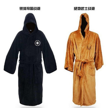 High Quality Flannel Star Wars Jedi Bath Robe Knight Bath Adult Albornoz Carnival Cosplay Costume