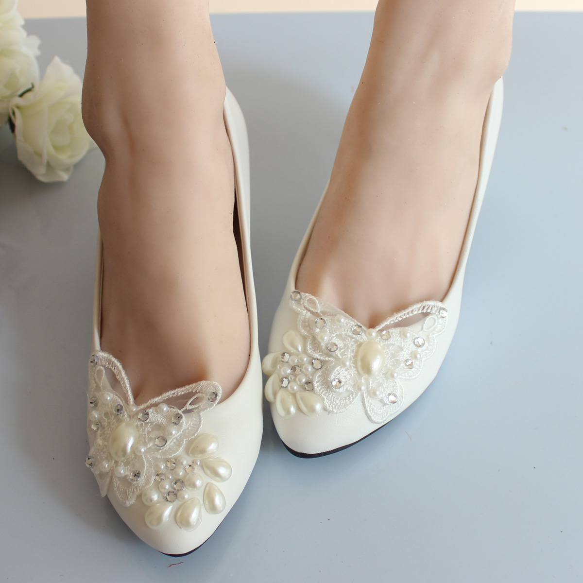 bridal shoes ballet