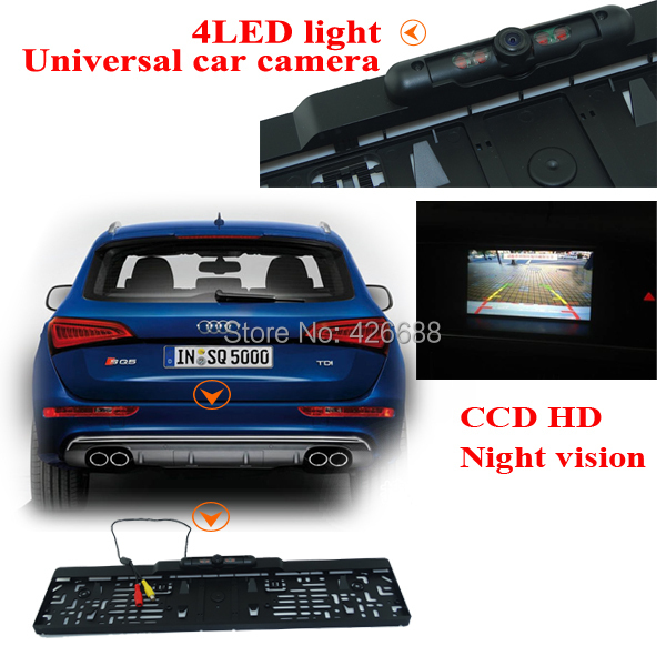 2016 New !!!!HD CCD Wide 170 deg View Angle EU European Car License Plate Frame Parking Reversing Camera Night Vision Waterproof 2016 New !!!!HD CCD Wide 170 deg View Angle EU European Car License Plate Frame Parking Reversing Camera Night Vision Waterproof