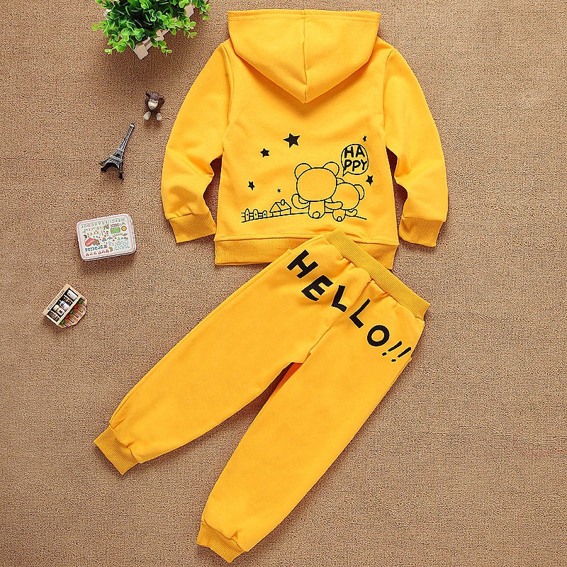 autumn girl cartoon clothing set (2)