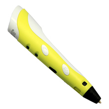 2016 Arrival yellow Cheap ballpoint plastic digital pen 3D pen 20 colors 5M ABS for kids
