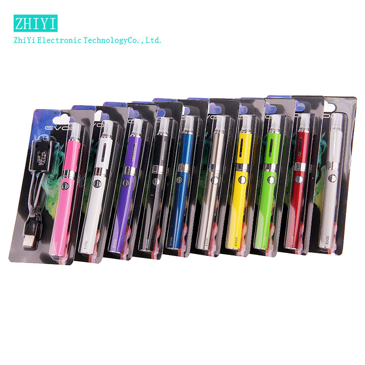 Electronic cigarette Kits vaporizer pen 650mAh 900mAh 1100mAh for 1pcs EVOD MT3 Blister Packing battery charger