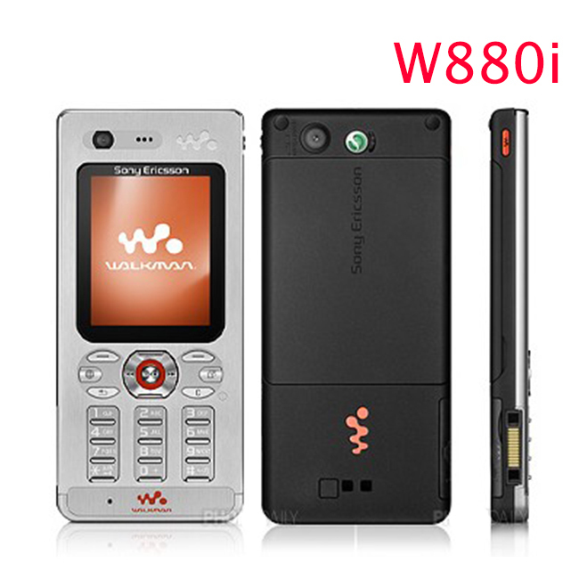 Sony Ericsson W880 W880i Original Unlocked Cell Phone 3G bluetooth mp3 player Free shipping