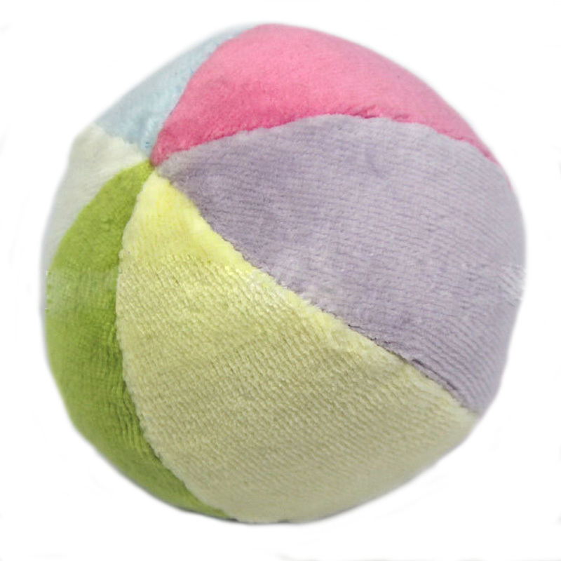 New Colorful Baby Toy Soft Ringing Bell Ball Baby Rattle Ball Early Educational Cotton Bell Toy ...