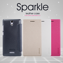 10pcs For OPPO Mirror 3 3007 NILLKIN flip cover luxury Sparkle super thin protective Leather Case + Retailed Package