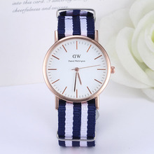 New Lovers Nylon Strap Sports Watches Women Fashion Casual Unisex Quartz Watch Men Luxury Brand Rose