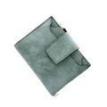 Nubuck Fashion Wallet Women Korean Style Simple Large Capacity Zipper Buckle Closure Purse Multi Card Holder