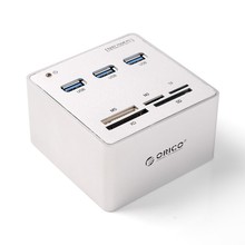 Orico 3h3c-св SuperSpeed алюминий 3 разъём(ов) USB 3.0 концентратор с USB3.0 / SD / TF / XXD для портативных пк — черный