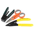 3 In 1 Optical Fiber Stripper Tool with Fiber Optic Strippers and Kevlar Scissors