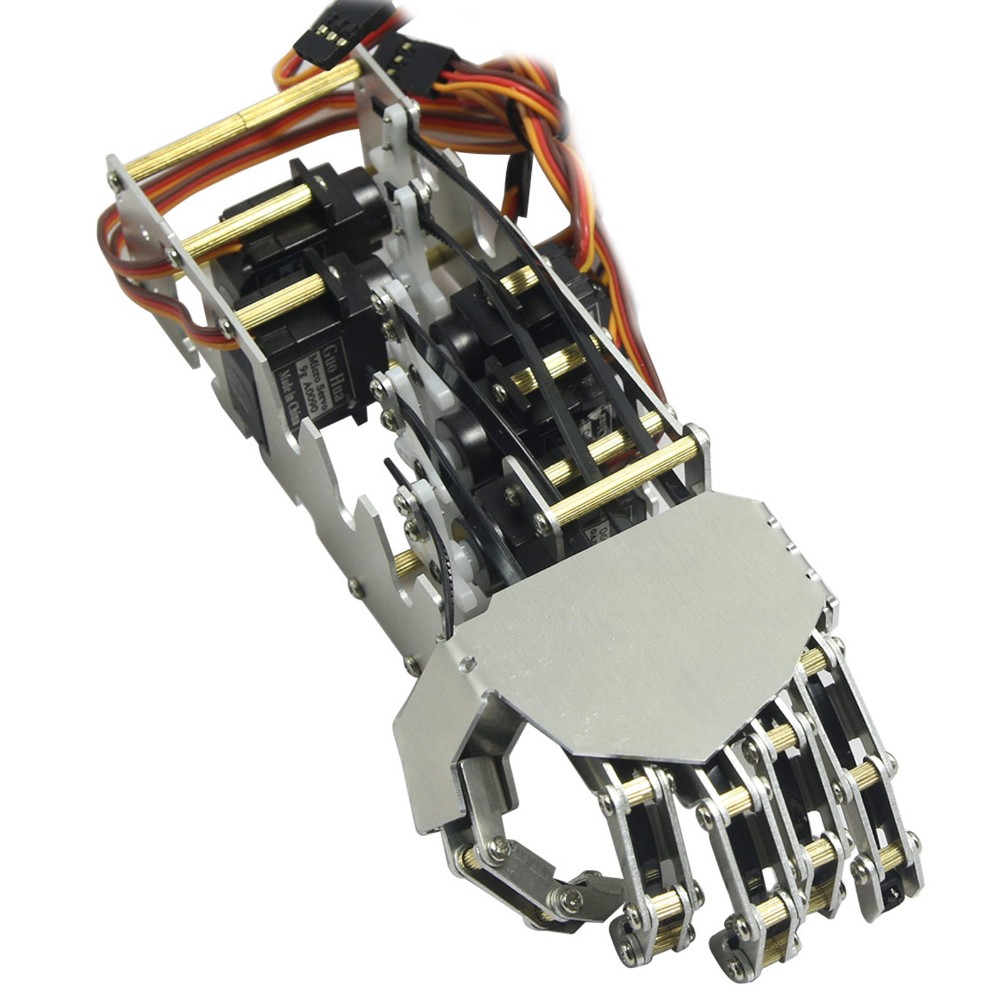 2018 New 5dof Humanoid Five Fingers Metal Manipulator Arm Left Hand Right Hand With A0090 Servos For Robot Diy Arms Hands Arm Manipulatorarm Metal Aliexpress