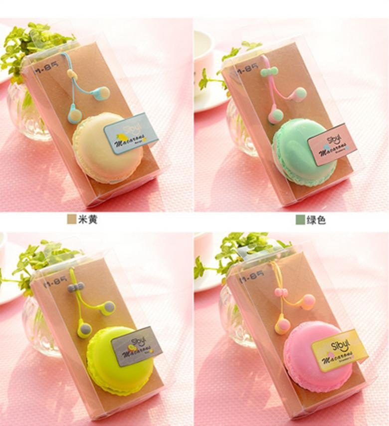 makaron cute colorful earphone for samsung xiaomi iphone4