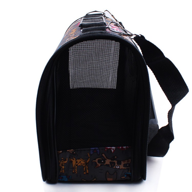 Hot sale cartoon cat printing colorful Carrier Dog Cat Travel Bag Foldable cats Carriers Seat For Small Dogs Accessory Bag PA26 (5)