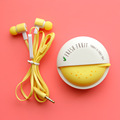 Cute Fruit Candy Colorful Earphones 3 5mm in ear with Microphone for Phone Lenovo Xiaomi Girls