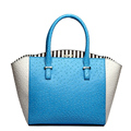 Ladies Ostrich Grain Handbag Fresh Style Designer Trapezoid Bag Color matching Fashion Cheap Bag Women Stylish