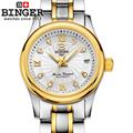 Switzerland BINGER women watches luxury18K gold Mechanical Wristwatches full stainless steel Waterproof Wristwatches B 603L 3