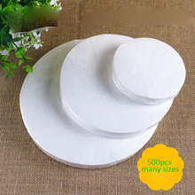 500pcs round 27cm non-stick baking parchment grease-proof oil paper kitchen BBQ Barbecue Grilled baked favors baking wax paper