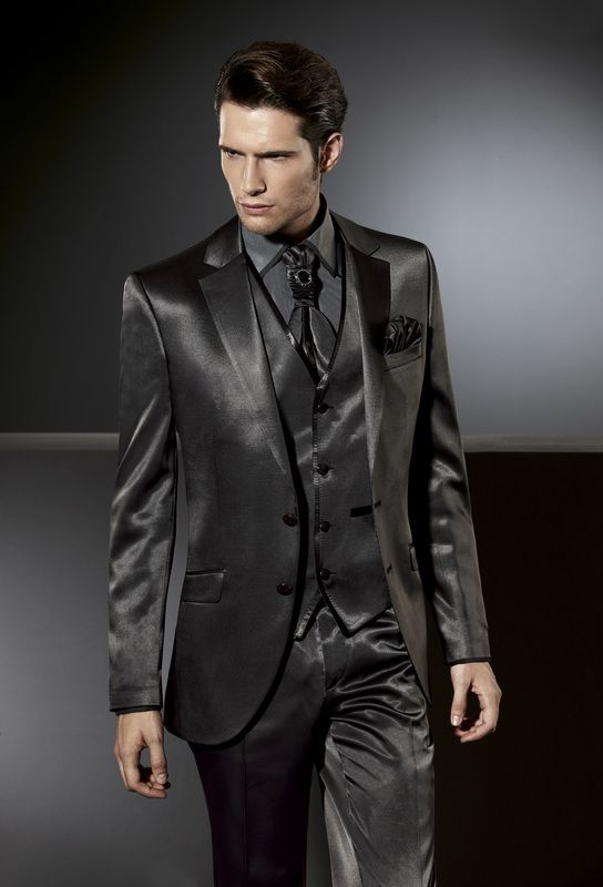 mens satin suit set