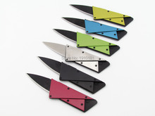 NEW 3rd Outdoor Portable mini knife tool card Multi-purpose Stainless Steel handle Credit Card knife Folding Knife with logo