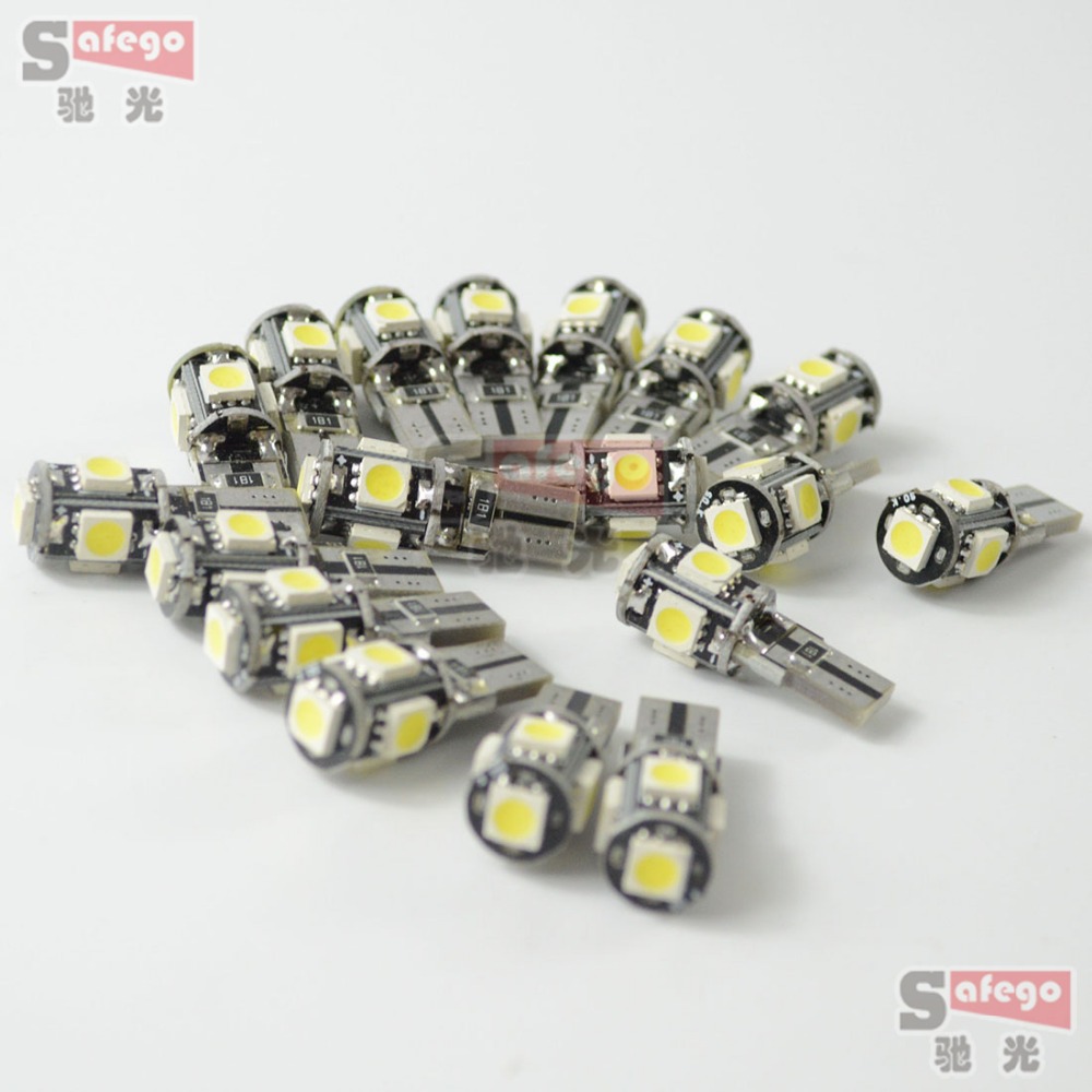 20  T10 CANBUS 5SMD 5050 168 194 W5W 501 5050 5LED       Singal  T10    W5W   CANBUS