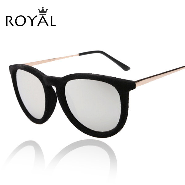 New 2015 Round Sunglasses Women Velvet sunglasses Vintage Keyhole Glasses Oculos De Sol Retro Sun glass
