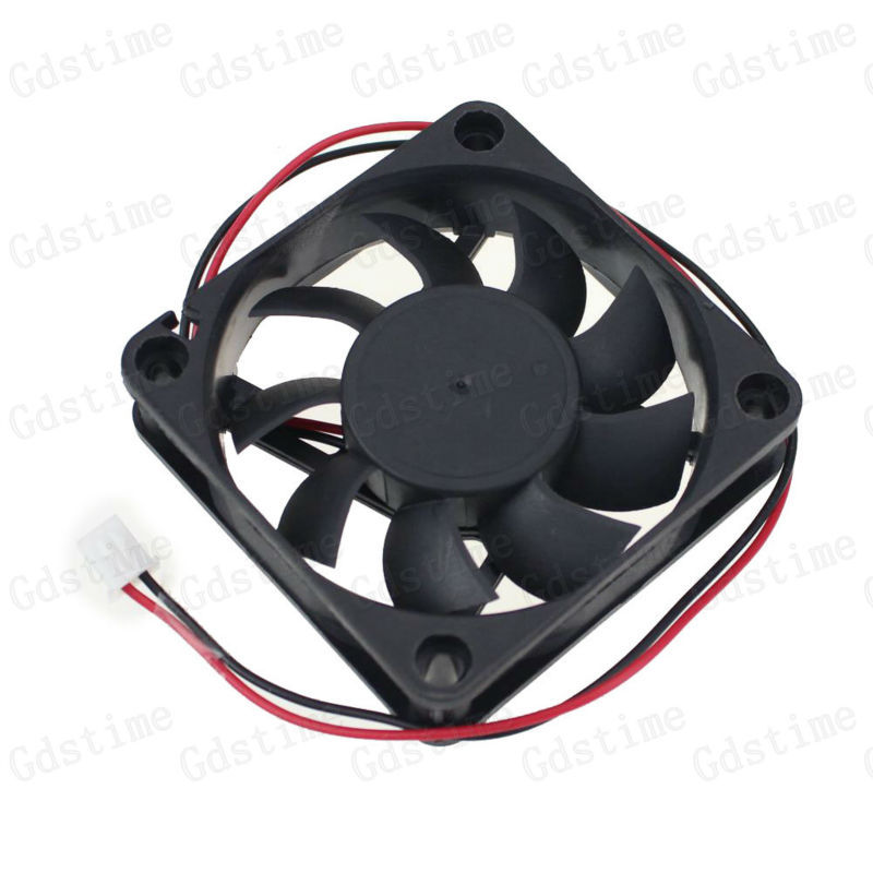 10 Pieces Lot GDT 2 Wire 12V 3D Printer Equipment Brushless DC Cooling Fan 6CM 60MM