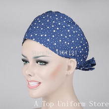 2016 Lab Coat Jalecos Surgical Cap Medical Scrub Caps for Women Doctors And Nurse ,restaurant ,kitchen Working 100% Cotton B192