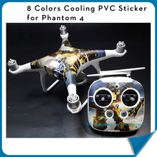 Cooling PVC Skin Decal Stickers for DJI Phantom 4 body Vinyl Film phantom 4 Accessories drone Wrap Sheet Film 8 colors