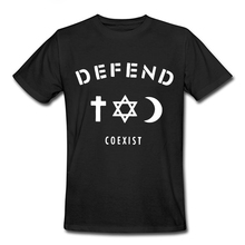 DEFEND COEXIST T-shirt Women 2016 Hip Hop cotton o neck Short Sleeve T Shirt Men Fashion camisetas mujer tallas grandes T-F10508