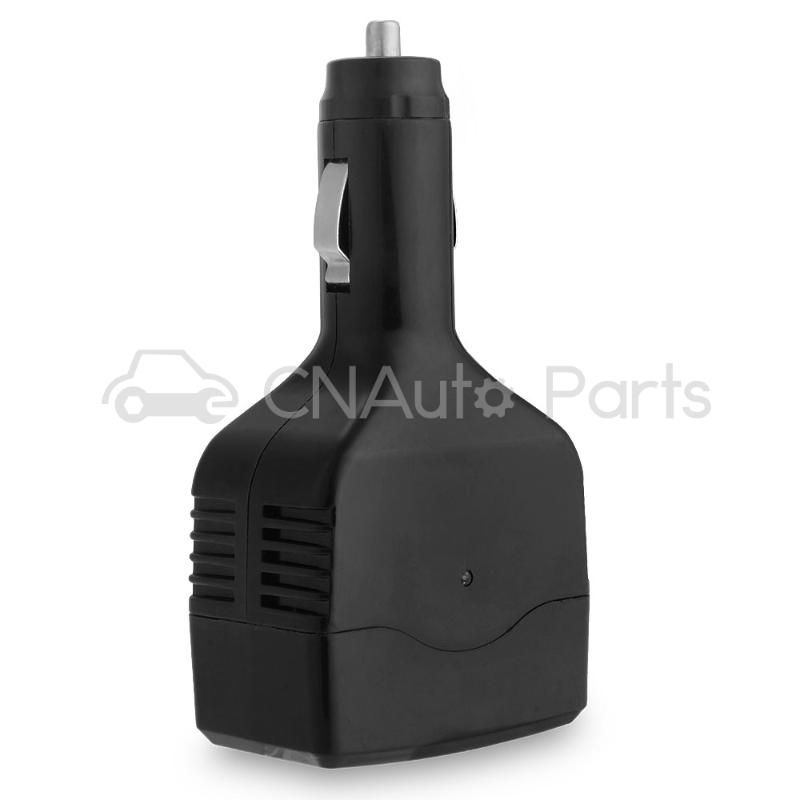 Car USB Charger Power Inverter Adapter 12V-24V to 220V DC to AC Converter Black