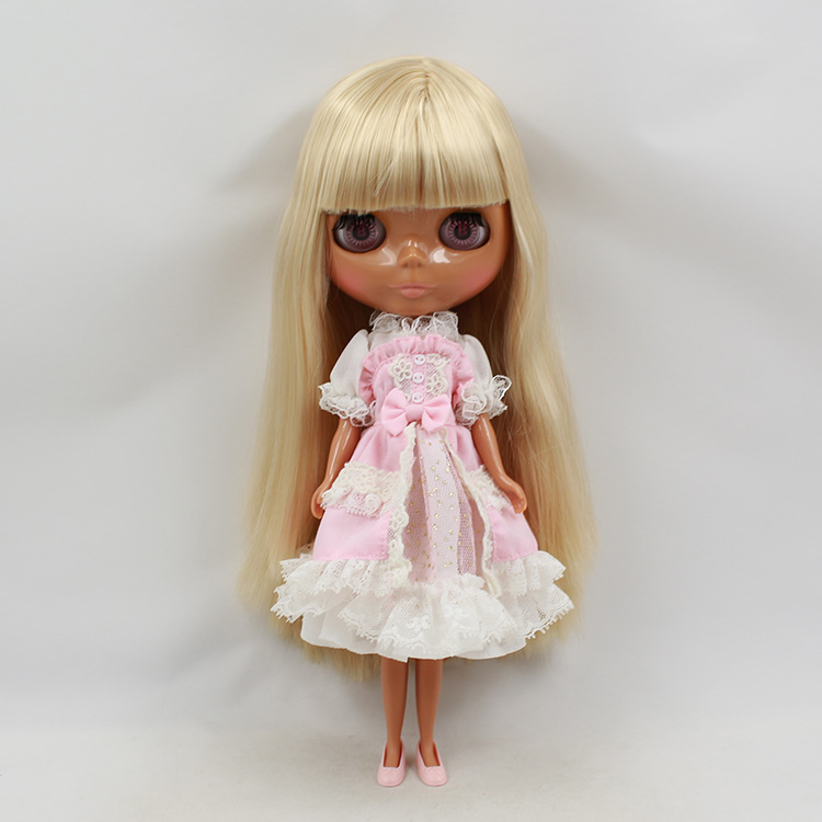 Free shipping New arrived Blyth nude doll boneca cabelos longos 30cm fashion doll boneca negra baby dolls for girls