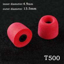 10pc/5pairs 4.9mm foam tips T500 memory ear foam eartips for in ear Headphones tips Sponge Ear cotton
