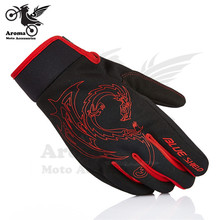 red chinese style Dragon motocross gloves motorcycle Racing GlovesKnight Moto Accessories ATV ski Parts sports Protective parts