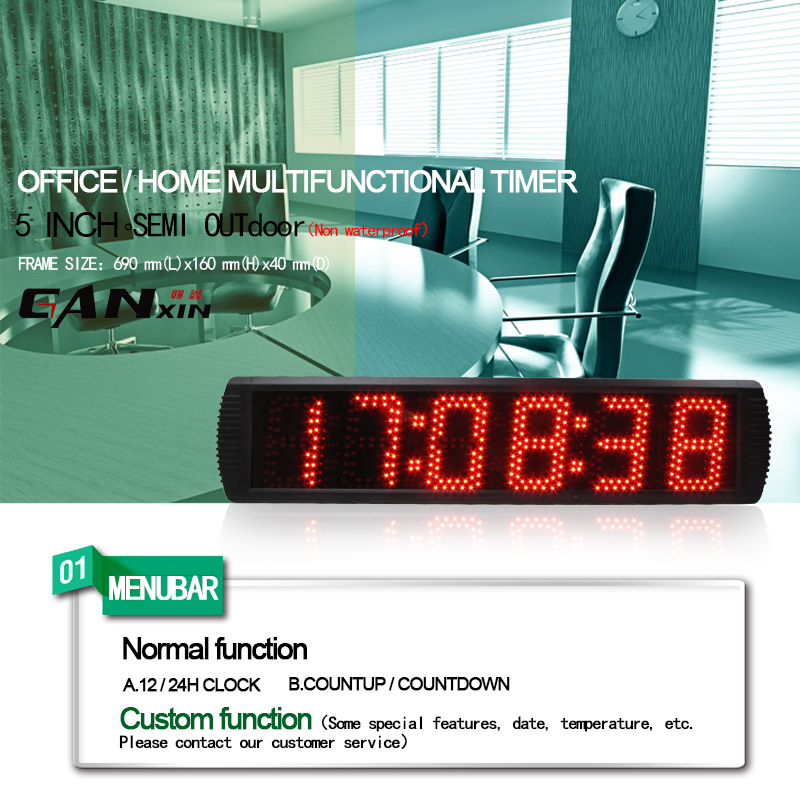 [Ganxin] Led race timing clock electronic lap timer digital countdown