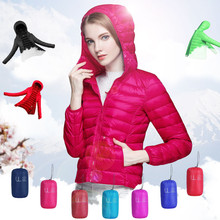 winter designer women jacket Ultra-thin white duck girl outdoor snow parka jacket thin duck down jacket women