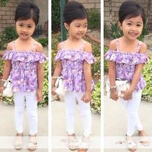 2015 new arrival girls clothing set LNICE children in European style fashion summer T shirt pants