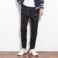 New Brand Mens Jeans Quality 2016 New Arrival Jeans Men Fashion Slim Fit Drawstring Denim Pants