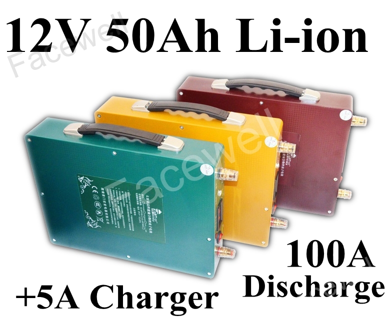 Brand lithium ion 12v 50ah power supply backup battery pack Li ion