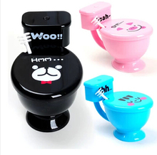 Creative wacky spoof  WC. Toilet seat CUP With lid spoon Cute 300ml fashion Personality Special Funny gift free shipping