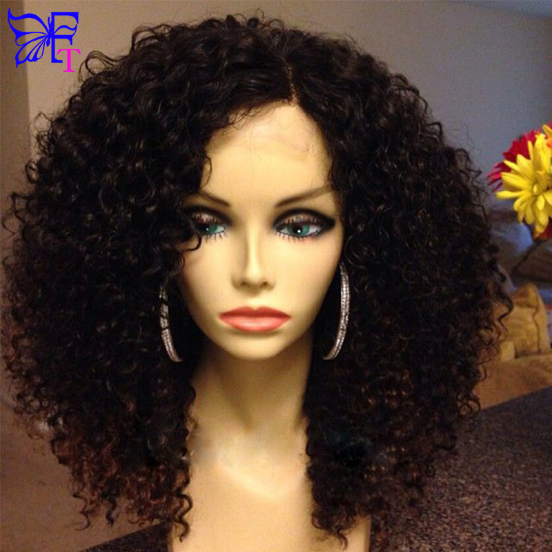 Best Brazilian Kinky Curly Lace Wigs Unprocessed Virgin Full Lace Front Human Hair Wigs Glueless Full Lace Wigs For Black Women