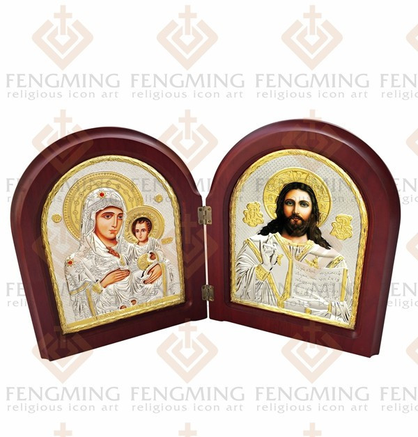 mapa beograda street view plating icon wood MDF Double metal silver icon jesus Christ images  mapa beograda street view