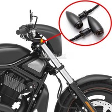 Black Metal Smoke Amber Bullet Universal Turn Signal Light For Suzuki Yamaha Harley Davidson Cafe Racer